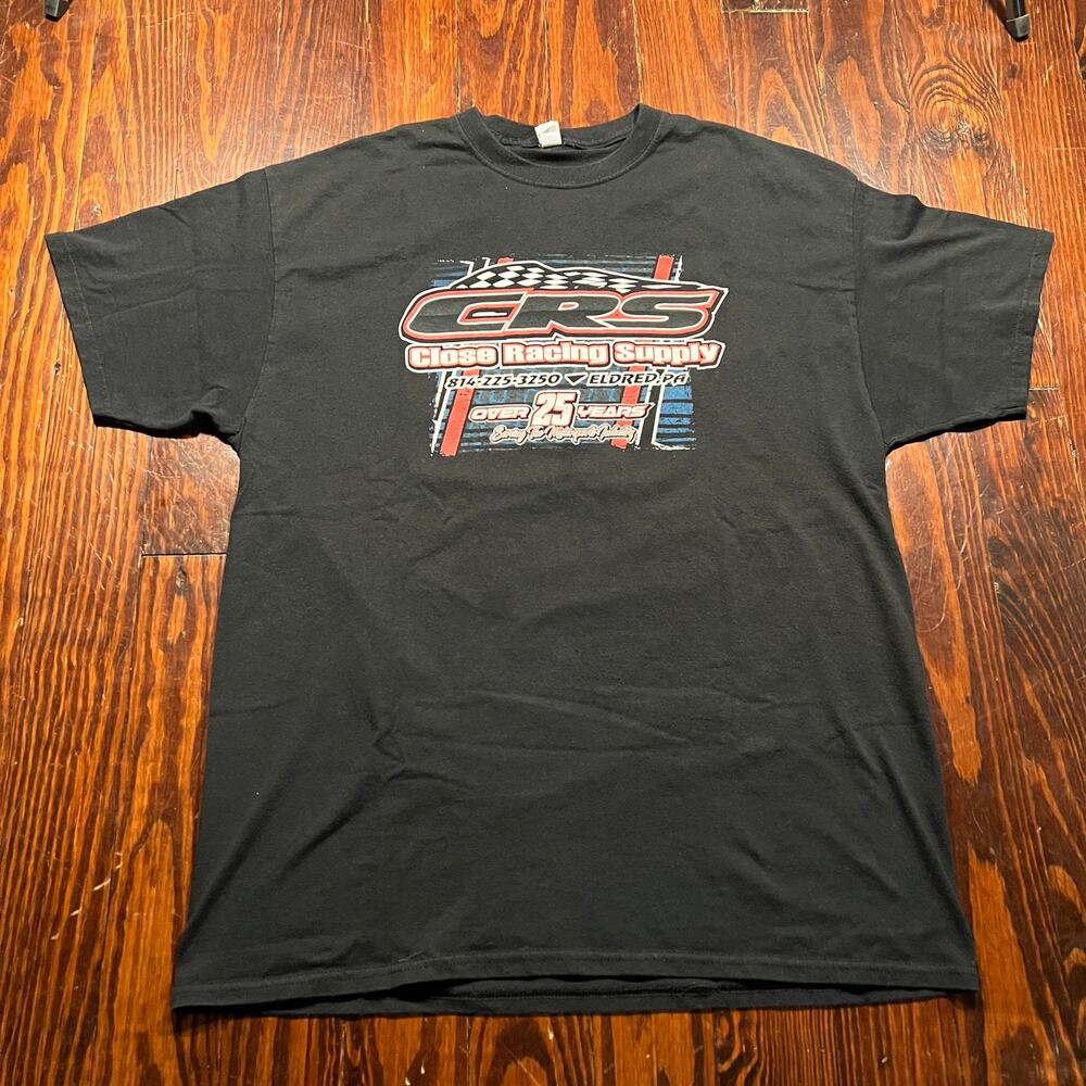 Jerzees XL Racing Graphic T-Shirt Black Regular